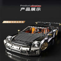 Thumbnail for Building Blocks MOC Tech RC Super Classic Sports Car Bricks Toys T5037BP - 11