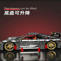 Thumbnail for Building Blocks MOC Technical Super Classic Sports Car Bricks Toys T5037B Construction Set Toys - 5