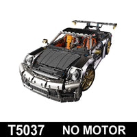 Thumbnail for Building Blocks MOC Technical Super Classic Sports Car Bricks Toys T5037B - 7
