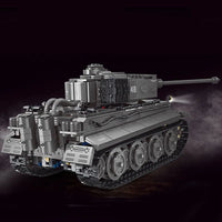 Thumbnail for Building Blocks MOC WW2 Military RC APP Heavy Tiger Tank Bricks Toys T4016 - 4