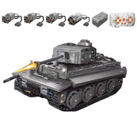 Thumbnail for Building Blocks MOC WW2 Military RC APP Heavy Tiger Tank Bricks Toys T4016 - 3