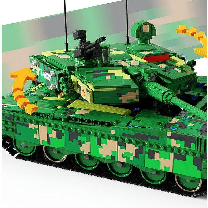Building Blocks MOC WW2 Motorized RC ZTZ 99A Battle Tank Bricks Toys - 6
