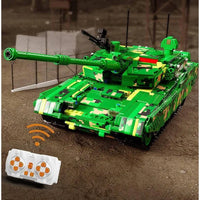 Thumbnail for Building Blocks MOC WW2 Motorized RC ZTZ 99A Battle Tank Bricks Toys - 5