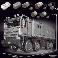 Thumbnail for Building Blocks Motorized MOC RC Luxury Off - Road Heavy RV Truck Bricks Toy T4009 - 5