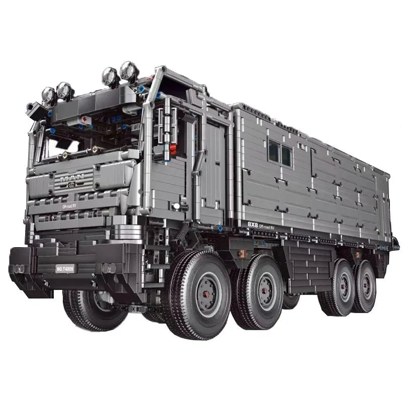 Building Blocks Motorized MOC RC Luxury Off - Road Heavy RV Truck Bricks Toy T4009 - 7