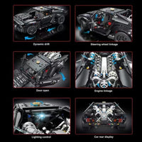 Thumbnail for Building Blocks RC Super Batmobile Batman Racing Car Bricks Toys T5029 - 8