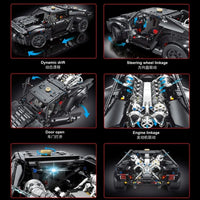 Thumbnail for Building Blocks RC Super Batmobile Batman Racing Car Bricks Toys T5029 - 4