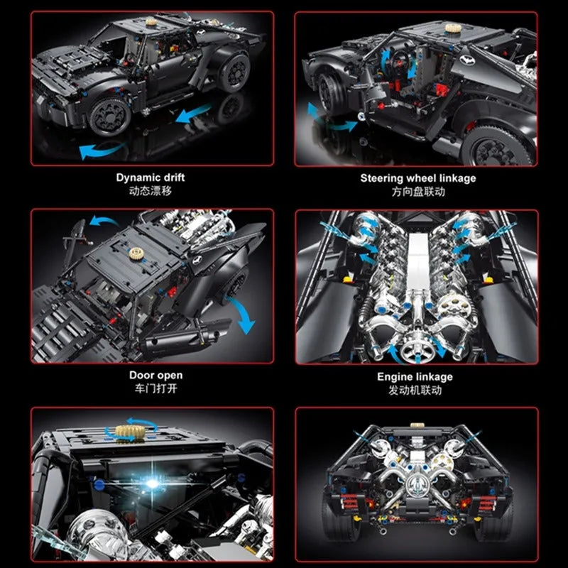Building Blocks Super Batmobile Racing Batman Car Bricks Toys T5029 Construction Set Toys - 3