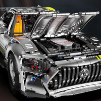 Thumbnail for Building Blocks Tech Classic MOC AMG GT Super Racing Car Bricks Toy T5035 - 10