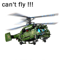 Thumbnail for Building Blocks Tech Military Armed Ka27 Attack Helicopter Bricks Toy - 1