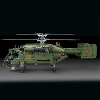 Thumbnail for Building Blocks Tech Military Armed Ka27 Attack Helicopter Bricks Toy - 5