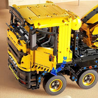 Thumbnail for Building Blocks Tech MOC APP Mechanical RC Mixer Truck Bricks Toys T4005 - 9