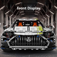 Thumbnail for Building Blocks Tech MOC APP RC AMG GT Super Racing Car Bricks Toys T5035 Construction Set Toys - 9