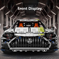 Thumbnail for Building Blocks Tech MOC APP RC AMG GT Super Racing Car Bricks Toys T5035 - 9
