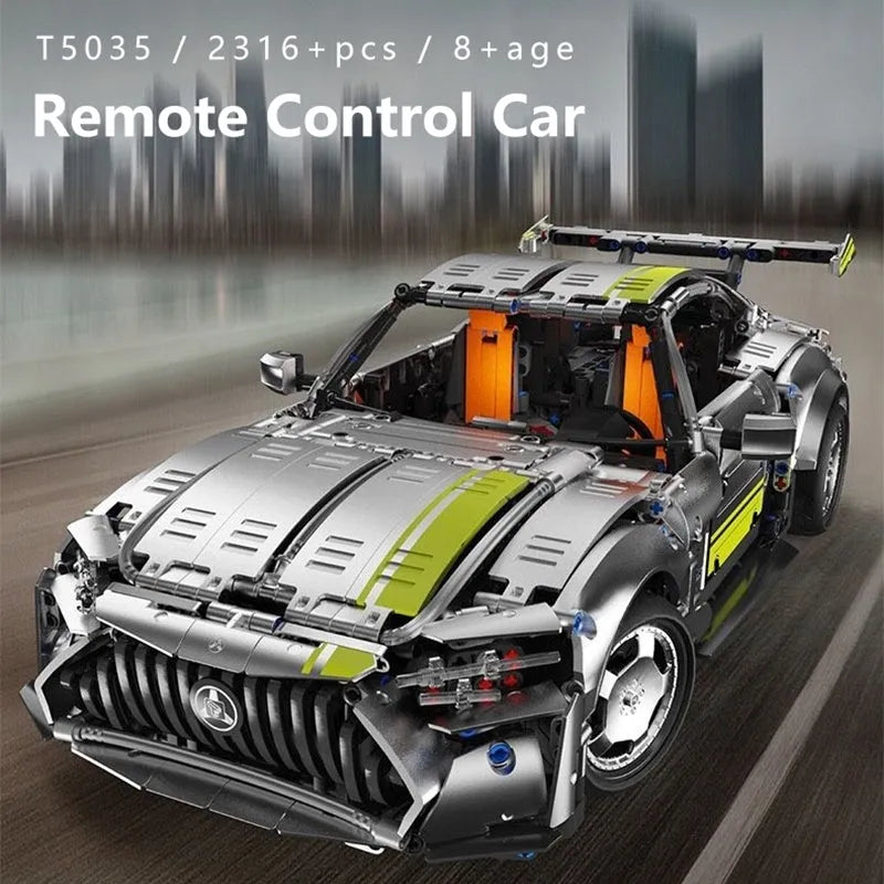 Building Blocks Tech MOC APP RC AMG GT Super Racing Car Bricks Toys T5035 Construction Set Toys - 7