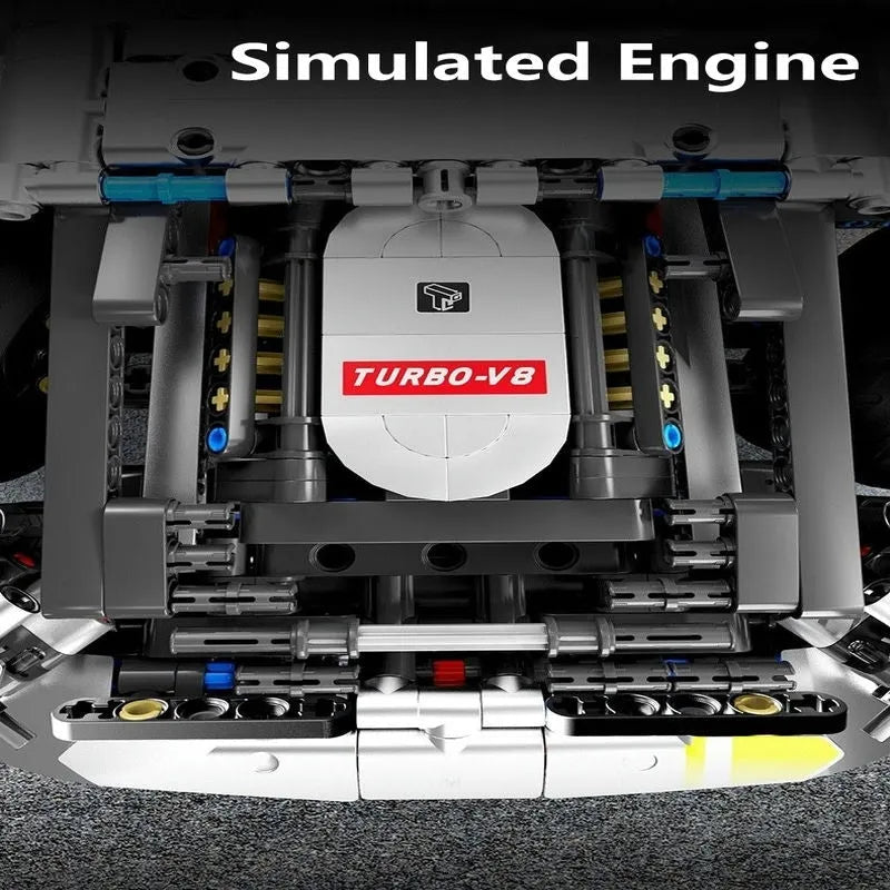 Building Blocks Tech MOC APP RC AMG GT Super Racing Car Bricks Toys T5035 - 4