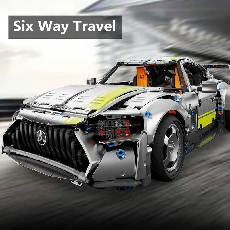 Building Blocks Tech MOC APP RC AMG GT Super Racing Car Bricks Toys T5035 Construction Set Toys - 3