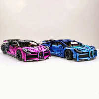 Thumbnail for Building Blocks Tech MOC Bugatti Divo Racing Car Bricks Toys T5004A - 9