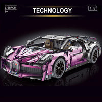 Thumbnail for Building Blocks Tech MOC Bugatti Divo Racing Car Bricks Toys T5004A - 2
