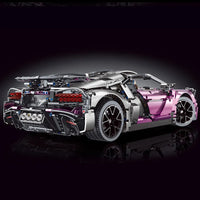 Thumbnail for Building Blocks Tech MOC Bugatti Divo Racing Car Bricks Toys T5004A Construction Set Toys - 3