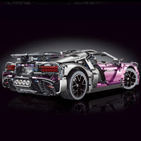 Thumbnail for Building Blocks Tech MOC Bugatti Divo Racing Car Bricks Toys T5004A - 3