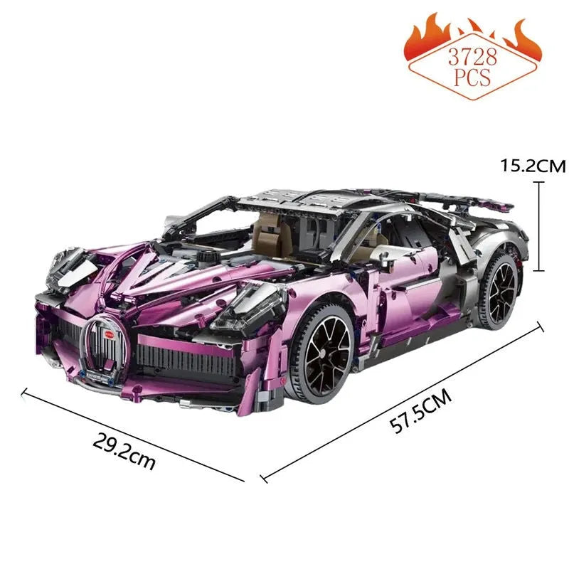 Building Blocks Tech MOC Bugatti Divo Racing Car Bricks Toys T5004A Construction Set Toys - 7