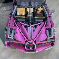 Thumbnail for Building Blocks Tech MOC Bugatti Divo Racing Car Bricks Toys T5004A - 11