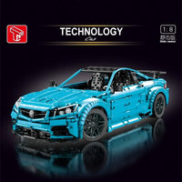 Thumbnail for Building Blocks Tech MOC C63 AMG Racing Car Bricks Toy T5002 - 2