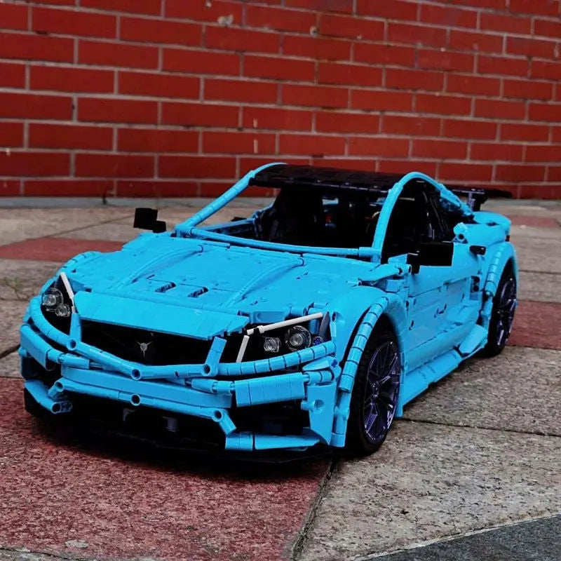 Building Blocks Tech MOC C63 AMG Racing Car Bricks Toy T5002 Construction Set Toys - 9