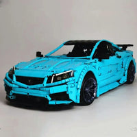 Thumbnail for Building Blocks Tech MOC C63 AMG Racing Car Bricks Toy T5002 Construction Set Toys - 12