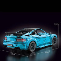 Thumbnail for Building Blocks Tech MOC C63 AMG Racing Car Bricks Toy T5002 Construction Set Toys - 5