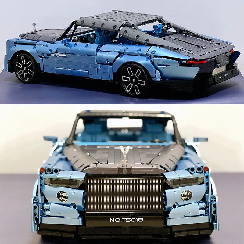 Building Blocks Tech MOC Classic RR Boat Tail Luxury Car Bricks Toy T5018 - 4
