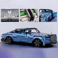 Thumbnail for Building Blocks Tech MOC Classic RR Boat Tail Luxury Car Bricks Toy T5018 - 9