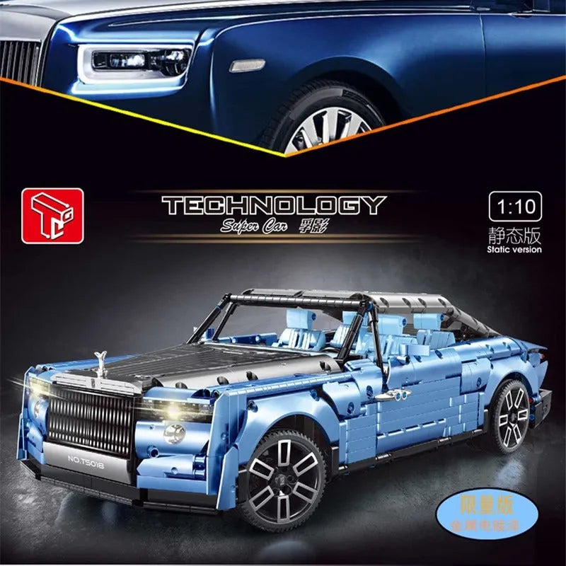 Building Blocks Tech MOC Classic RR Boat Tail Luxury Car Bricks Toy T5018 - 2