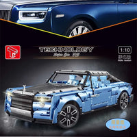 Thumbnail for Building Blocks Tech MOC Classic RR Boat Tail Luxury Car Bricks Toy T5018 - 2