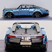 Thumbnail for Building Blocks Tech MOC Classic RR Boat Tail Luxury Car Bricks Toy T5018 - 3