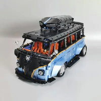Thumbnail for Building Blocks Tech MOC Electroplated Camper Bus Van Bricks Toy T5022A Construction Set Toys - 14