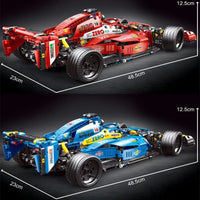 Thumbnail for Building Blocks Tech MOC F1 Alternate Super Racing Car Bricks Toy T2018 - 5