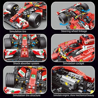 Thumbnail for Building Blocks Tech MOC F1 Alternate Super Racing Car Bricks Toy T2018 - 4
