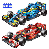 Thumbnail for Building Blocks Tech MOC F1 Alternate Super Racing Car Bricks Toy T2018 - 2