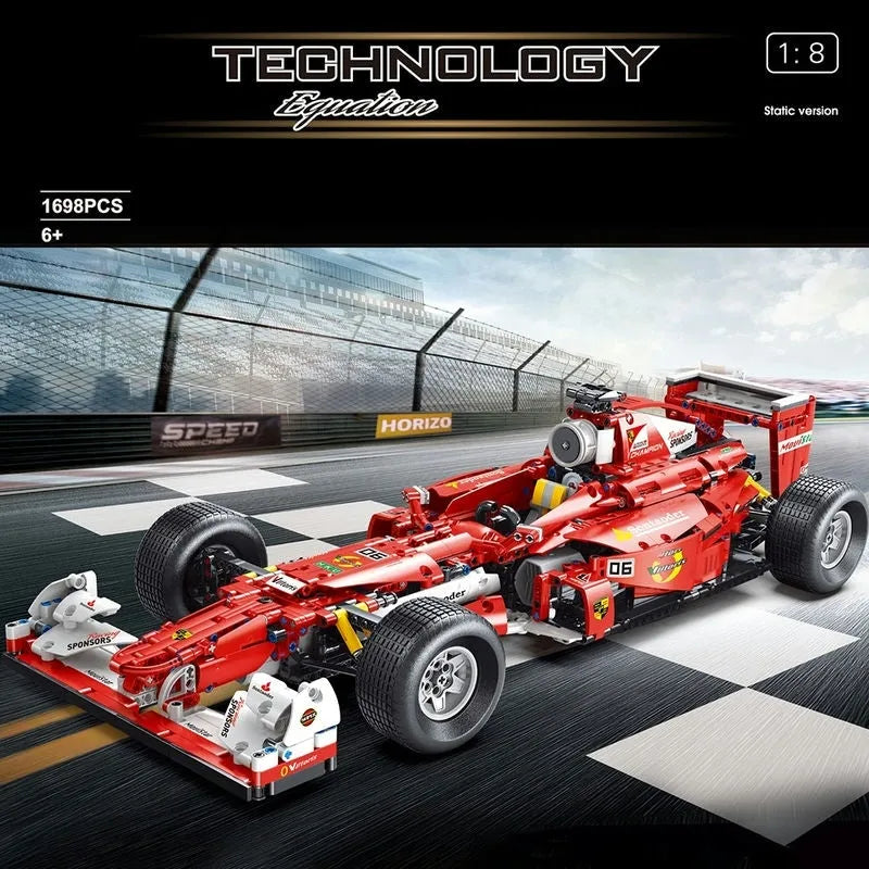 Building Blocks Tech MOC F1 Formula One Racing Car Bricks Toy T5006 - 8