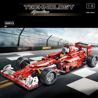 Thumbnail for Building Blocks Tech MOC F1 Formula One Racing Car Bricks Toy T5006 - 8