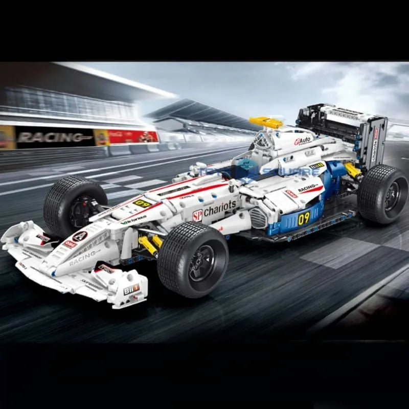 Building Blocks Tech MOC F1 Formula Racing Sports Car Bricks Toy T5009 Construction Set Toys - 6