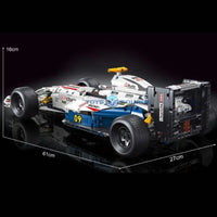 Thumbnail for Building Blocks Tech MOC F1 Formula Racing Sports Car Bricks Toy T5009 Construction Set Toys - 8