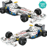 Thumbnail for Building Blocks Tech MOC F1 Formula Racing Sports Car Bricks Toy T5009 - 4
