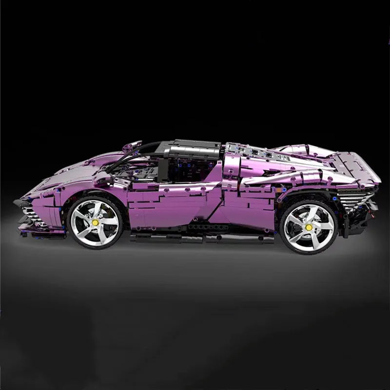Building Blocks Tech MOC Ferrari Daytona SP3 Supercar Bricks Toys 006 - 1 - 4