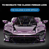 Thumbnail for Building Blocks Tech MOC Ferrari Daytona SP3 Supercar Bricks Toys 006 - 1 - 3