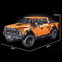 Thumbnail for Building Blocks Tech MOC Ford F - 150 Raptor Pickup Truck Bricks Toys T5014 - 7
