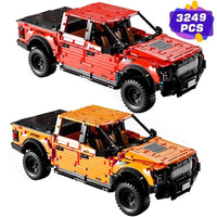 Thumbnail for Building Blocks Tech MOC Ford F-150 Raptor Pickup Truck Bricks Toys T5014 - 8