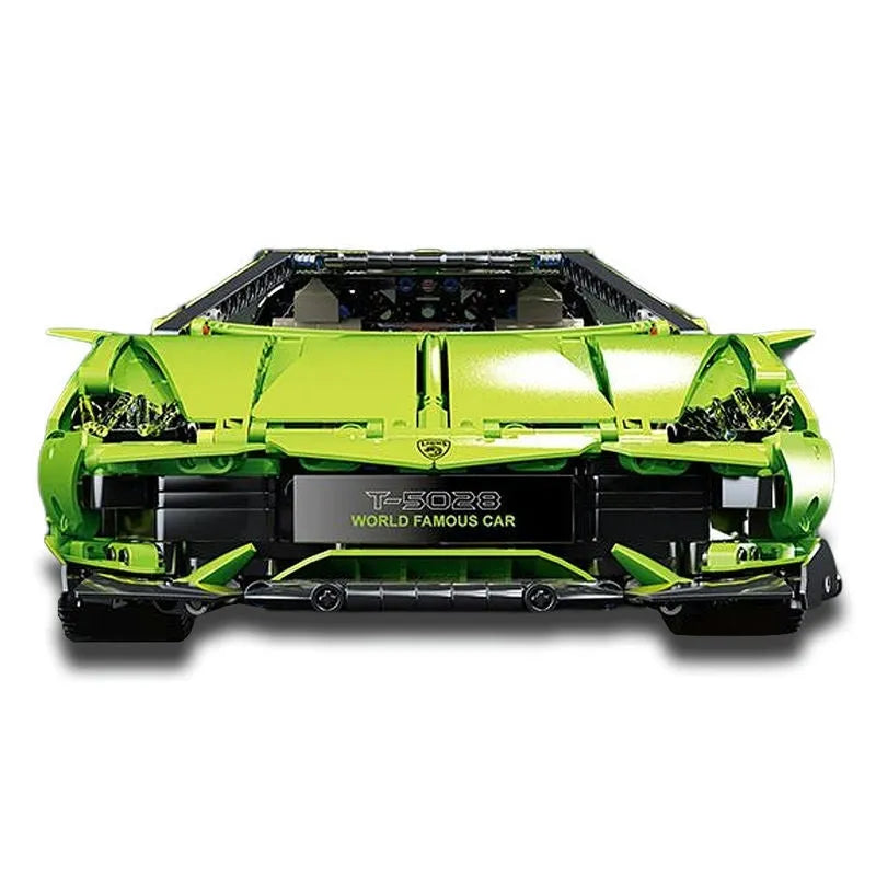 Building Blocks Tech MOC Green Concept Sports Car Bricks Toys T5028 Construction Set Toys - 3